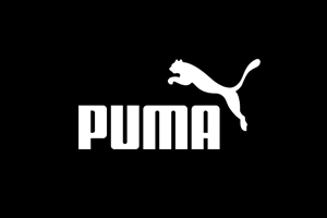 puma logo black and white
