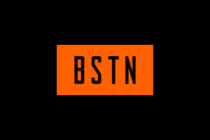 bstn logo black and orange